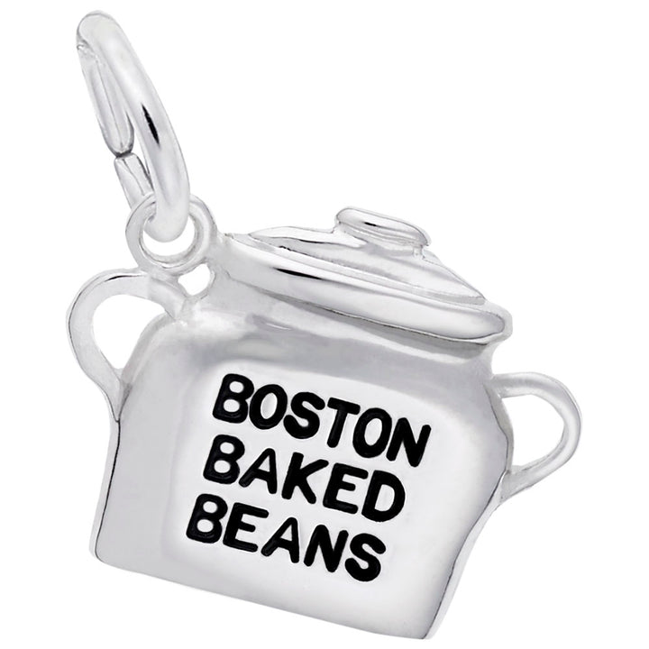 Rembrandt Charms Boston Baked Beans Charm Pendant Available in Gold or Sterling Silver