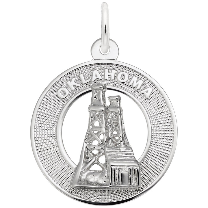 Rembrandt Charms 925 Sterling Silver Oklahoma Charm Pendant
