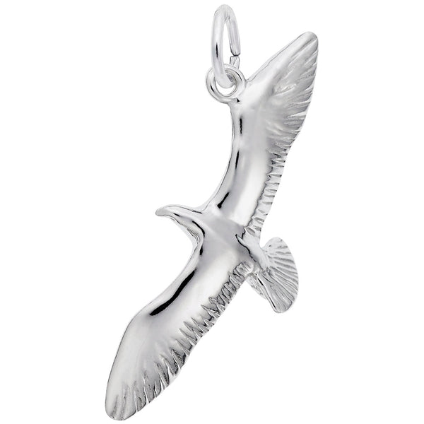 Rembrandt Charms Seagull Charm Pendant Available in Gold or Sterling Silver