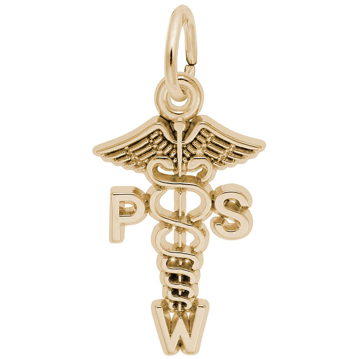 Rembrandt Charms Gold Plated Sterling Silver Psw Charm Pendant