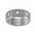 Tungsten CZ Center Brushed Beveled Edges Mens Comfort-fit 8mm Sizes 7 - 14 Wedding Anniversary Band