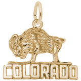 Rembrandt Charms Gold Plated Sterling Silver Colorado Charm Pendant