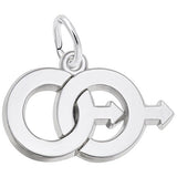 Rembrandt Charms Twins - Male Charm Pendant Available in Gold or Sterling Silver