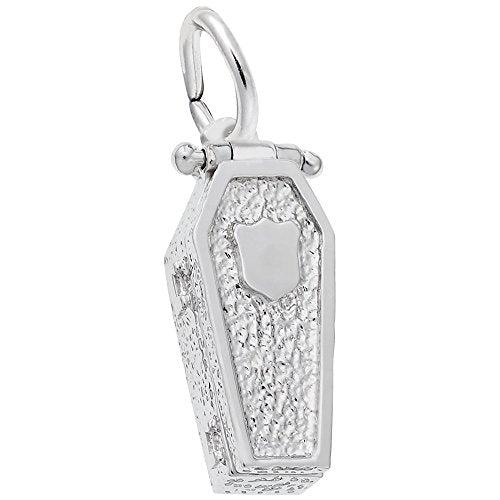 Rembrandt Charms 925 Sterling Silver Coffin Charm Pendant