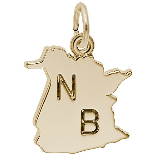 Rembrandt Charms New Brunswick Charm Pendant Available in Gold or Sterling Silver