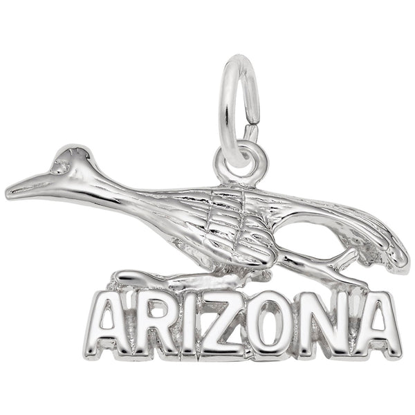Rembrandt Charms Arizona Road Runner Charm Pendant Available in Gold or Sterling Silver