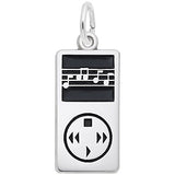 Rembrandt Charms 925 Sterling Silver Personal Listening Device Charm Pendant