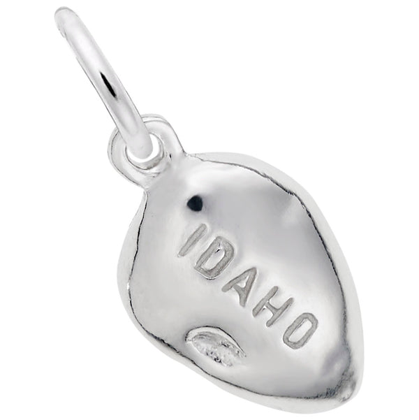 Rembrandt Charms Idaho Potato Charm Pendant Available in Gold or Sterling Silver