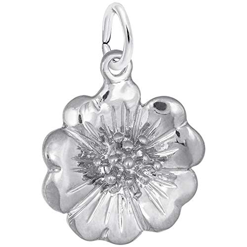 Rembrandt Charms 14K Yellow Gold Cherry Blossom 3D Charm Pendant