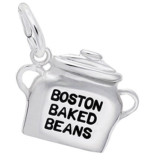 Rembrandt Charms Boston Baked Beans Charm Pendant Available in Gold or Sterling Silver