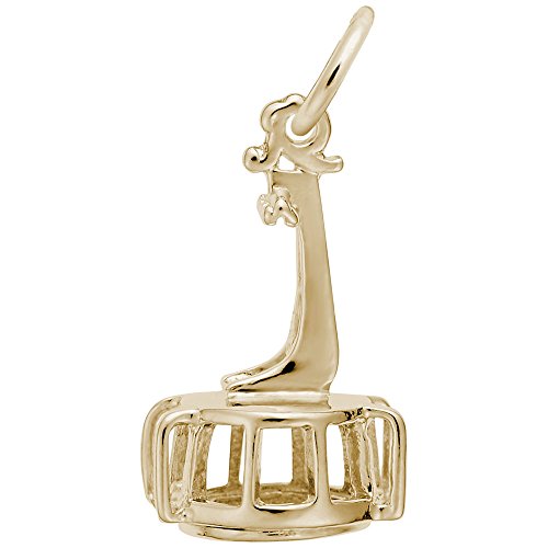 Rembrandt Charms 14K Yellow Gold Ski Tram Small Charm Pendant