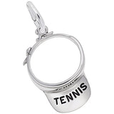 Rembrandt Charms 925 Sterling Silver Tennis Visor Charm Pendant
