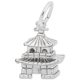 Rembrandt Charms 925 Sterling Silver Oriental Temple Charm Pendant