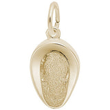Rembrandt Charms Gold Plated Sterling Silver Bed Pan Charm Pendant
