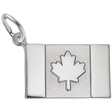Rembrandt Charms 925 Sterling Silver Canadian Flag Charm Pendant