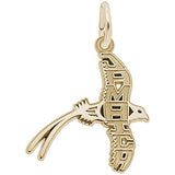 Rembrandt Charms Gold Plated Sterling Silver Jamaica Longtail Charm Pendant