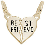 Rembrandt Charms 925 Sterling Silver Best Friend Charm Pendant