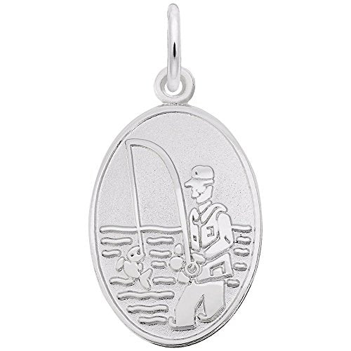 Rembrandt Charms 925 Sterling Silver Fisherman Charm Pendant