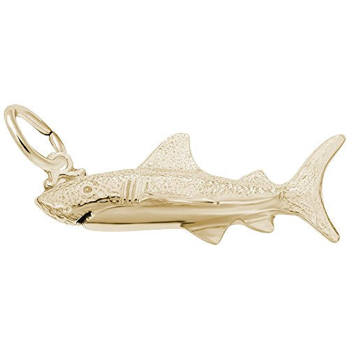Rembrandt Charms 14K Yellow Gold Shark Charm Pendant