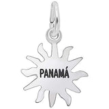 Rembrandt Charms Panama Sun Small Charm Pendant Available in Gold or Sterling Silver