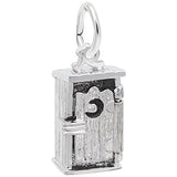 Rembrandt Charms Outhouse Charm Pendant Available in Gold or Sterling Silver