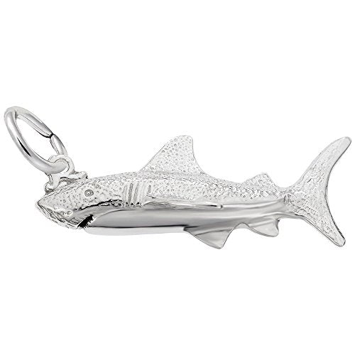 Rembrandt Charms 925 Sterling Silver Shark Charm Pendant