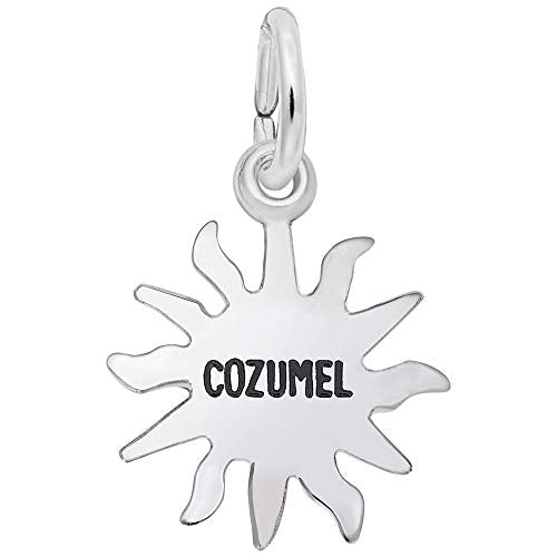 Rembrandt Charms 925 Sterling Silver Cozumel Sun Charm Pendant