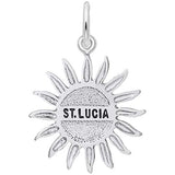 Rembrandt Charms St. Lucia Sun Large Charm Pendant Available in Gold or Sterling Silver