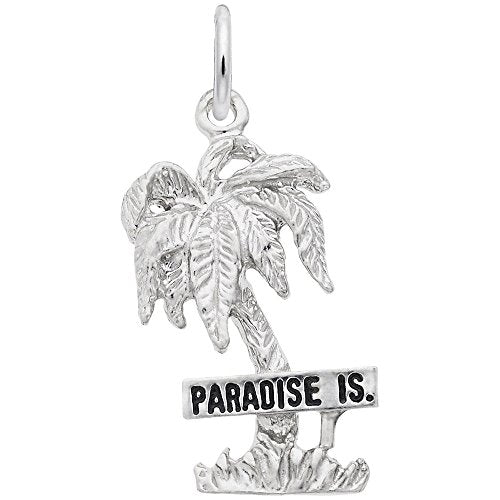 Rembrandt Charms 925 Sterling Silver Paradise Island Charm Pendant