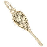 Rembrandt Charms 14K Yellow Gold Racquet Charm Pendant