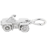 Rembrandt Charms 14K White Gold All Terrain Vehicle Charm Pendant