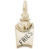 Rembrandt Charms Fries Charm Pendant Available in Gold or Sterling Silver