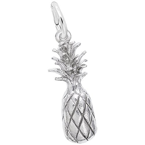 Rembrandt Charms Pineapple Charm Pendant Available in Gold or Sterling Silver