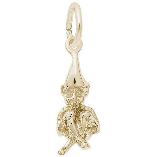 Rembrandt Charms Leprechaun Charm Pendant Available in Gold or Sterling Silver