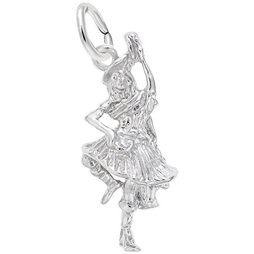 Rembrandt Charms 925 Sterling Silver Highland Dancer Charm Pendant