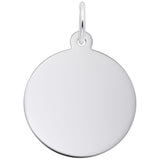 Rembrandt Charms 14K White Gold Disc - Classic Charm Pendant