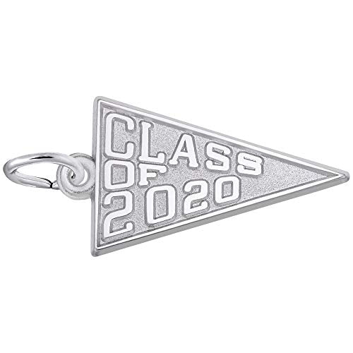 Rembrandt Charms Class Of 2020 Charm Pendant Available in Gold or Sterling Silver