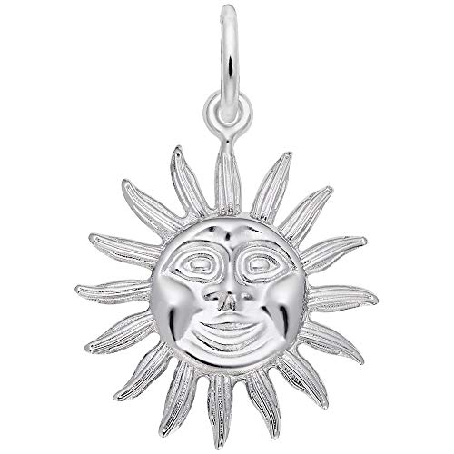 Rembrandt Charms elize Sun Large Charm Pendant Available in Gold or Sterling Silver