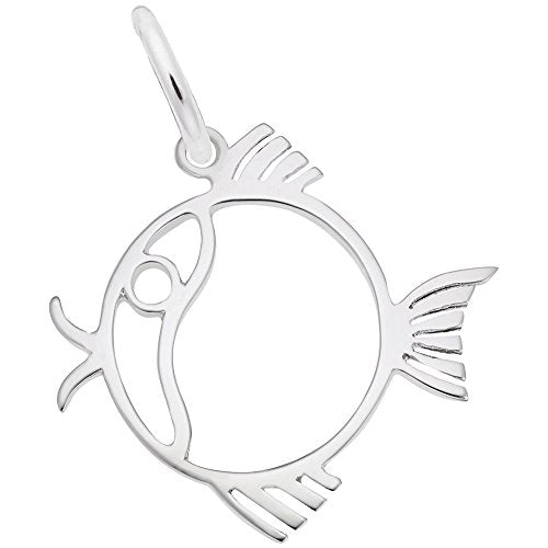Rembrandt Charms 925 Sterling Silver Fish Charm Pendant
