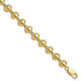 14k Yellow Gold Clam Shell Bracelet