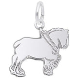 Rembrandt Charms 925 Sterling Silver Clydesdale Charm Pendant