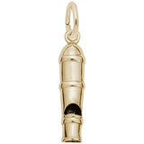 Rembrandt Charms Gold Plated Sterling Silver Whistle Charm Pendant