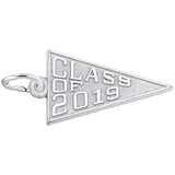 Rembrandt Charms Class Of 2019 Charm Pendant Available in Gold or Sterling Silver