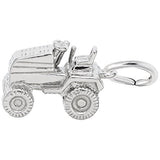 Rembrandt Charms 925 Sterling Silver Riding Lawn Mower Charm Pendant