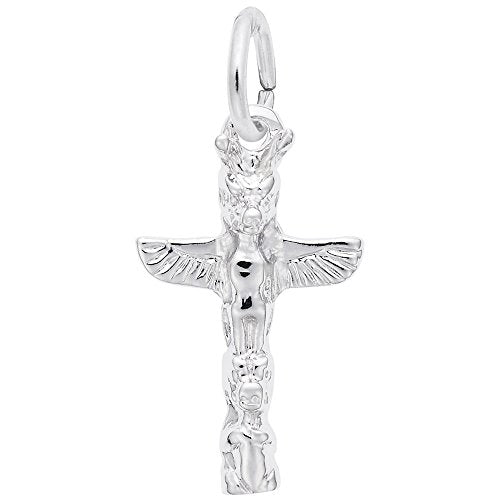 Rembrandt Charms 925 Sterling Silver Totem Pole Charm Pendant