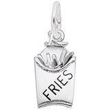 Rembrandt Charms 925 Sterling Silver Fries Charm Pendant