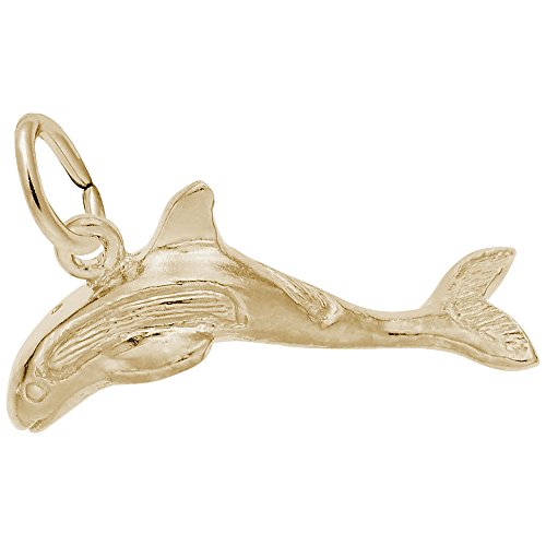 Rembrandt Charms 14K Yellow Gold Whale Charm Pendant