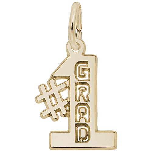Rembrandt Charms #1 Grad Charm Pendant Available in Gold or Sterling Silver