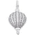 Rembrandt Charms Hot Air Balloon Charm Pendant Available in Gold or Sterling Silver