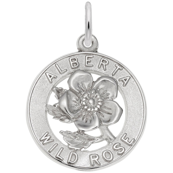 Rembrandt Charms 925 Sterling Silver Alberta Rose Charm Pendant